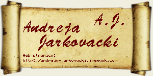 Andreja Jarkovački vizit kartica